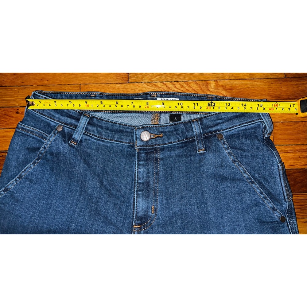 Carhartt BD5110-W Womens Rugged Flex Relaxed Fit Double Front Jeans Blue 8 Tall - Picture 5 of 10